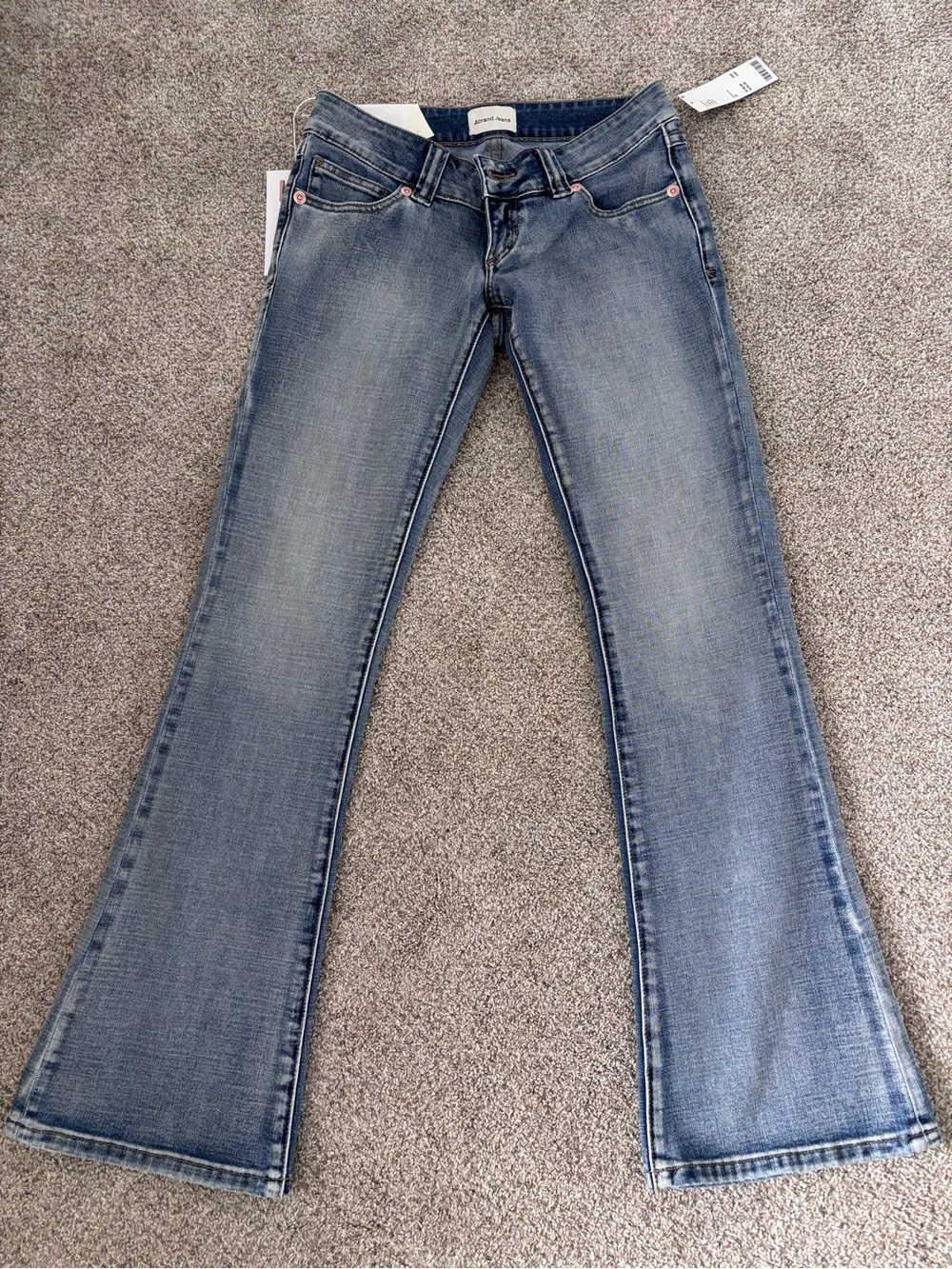 Abrand 00 Harper Super Low-Rise Kick Flare Jeans Size 27